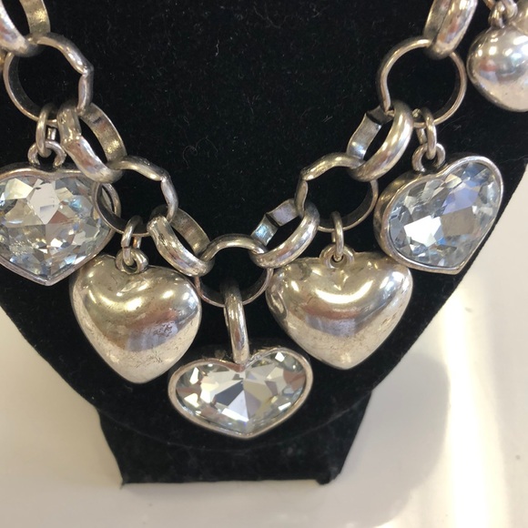 LR Designs Jewelry Heart Rhinestone Necklace Poshmark